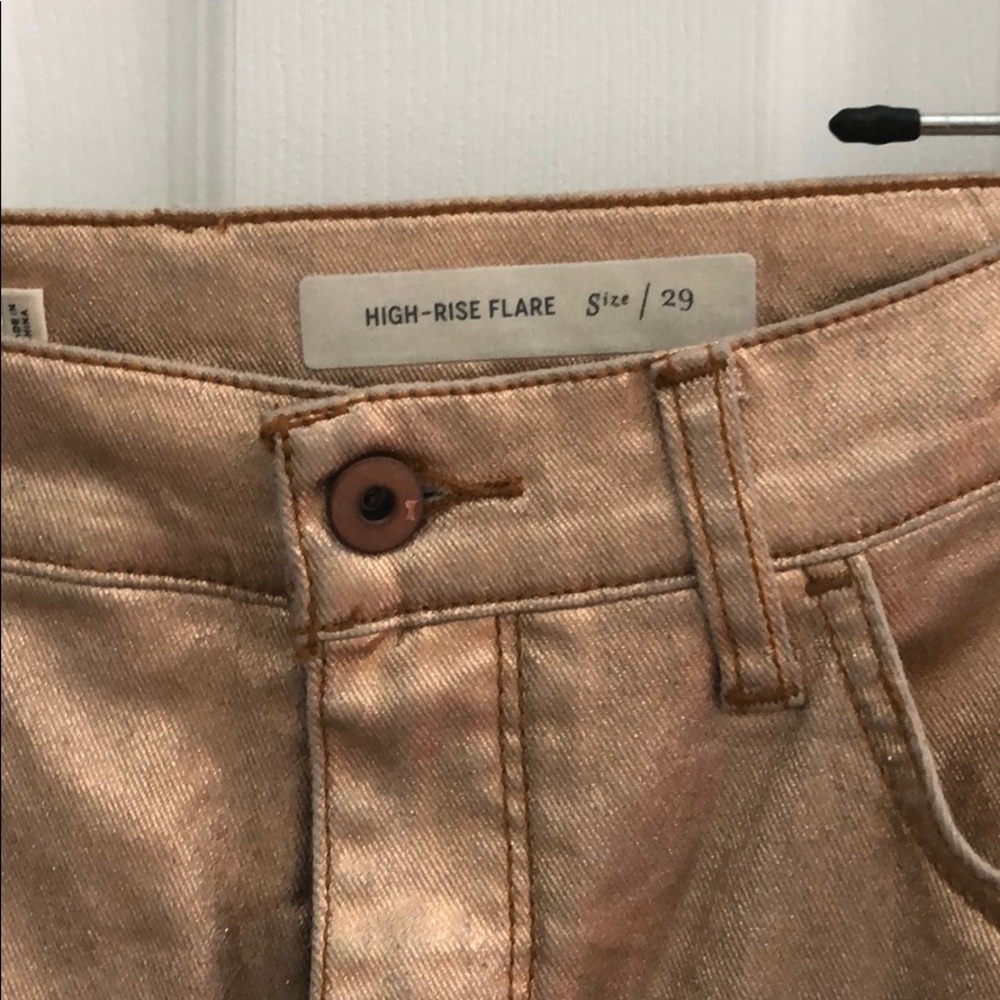 Never worn! Pilcro Rose Gold Crops